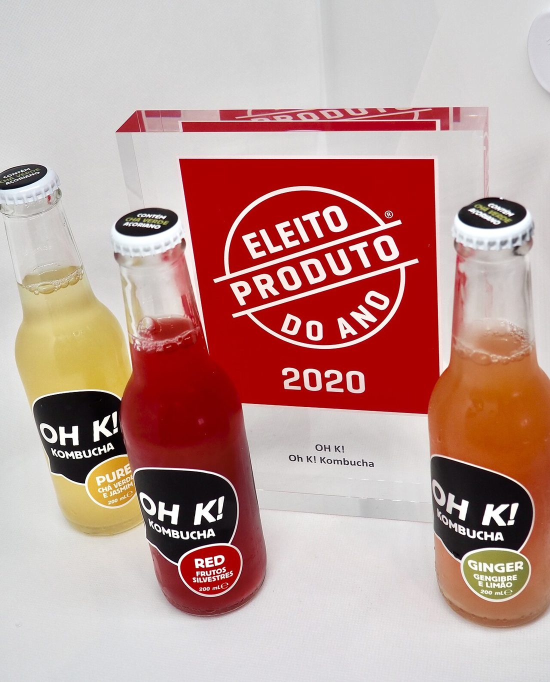 Vaso de kombucha artesana